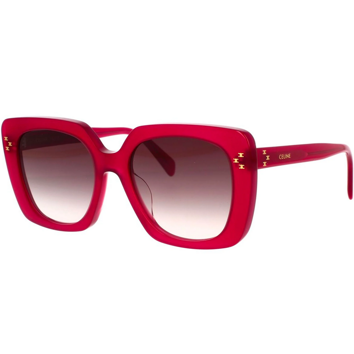 Celine Oversized Square Sunglasses in Wine Red with Gradient Lenses CL40218U Celine - square, bold, burgundy! main image 2