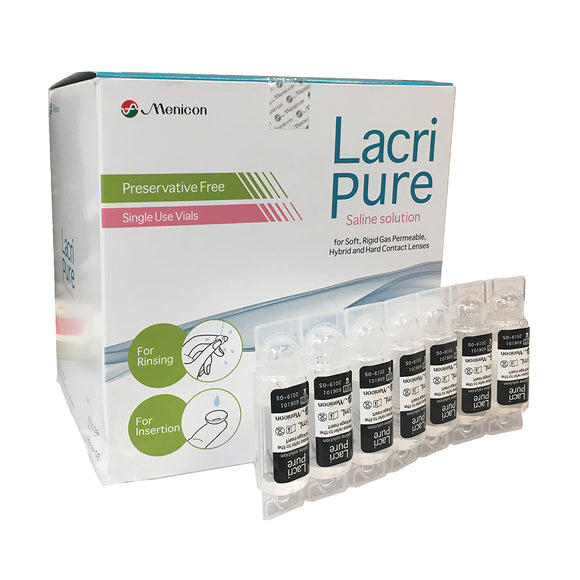 Menicon LacriPure Saline Solution for Contact Lenses