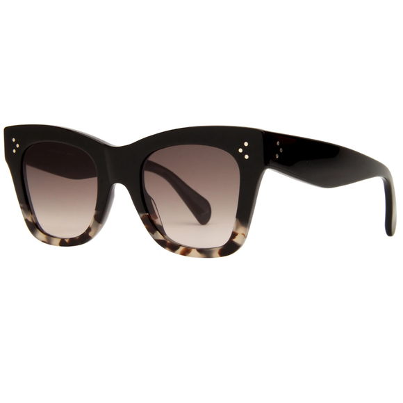 Celine CL4004IN Sunglasses (5005F Black to Havana Gradient/Brown)