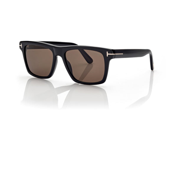 Tom Ford FT0906-P Polorized Buckley Sunglasses (01H Black)
