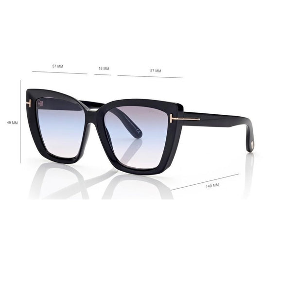 Tom Ford FT0920 Scarlet Sunglasses (01B Black)
